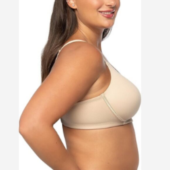 Vanity Fair Bra Beauty Back Women's 44DDD Beige Wireless 4 Way Stretch Lined Cup - Picture 2 of 5